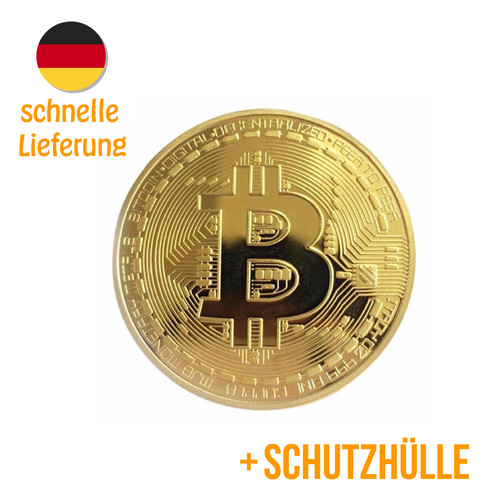 Bitcoin münze medaille gold - münze,