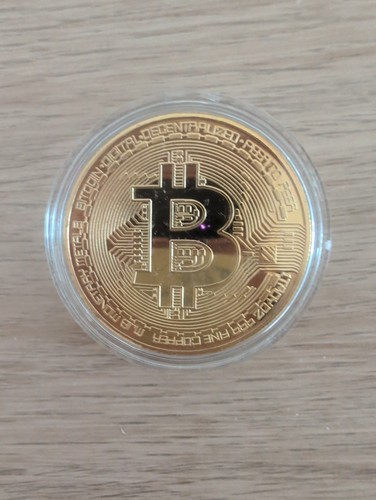 Bitcoin münze gold optik - münze,