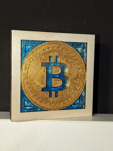 Handgefertigtes bitcoin modell - handgefertigtes,
