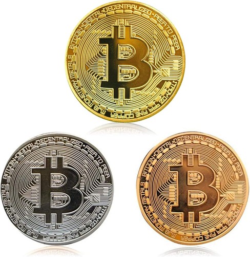 Bitcoin münzen stück - bitcoin, gold