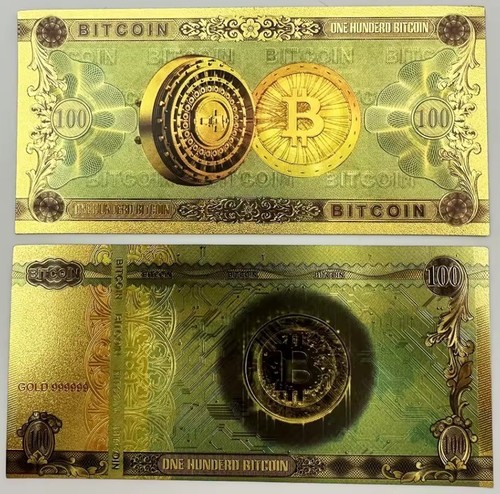 Bitcoin banknote gold - banknote, für
