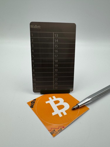 Crypto seed phrase edelstahl - seed,