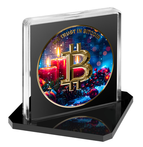 Christmas bitcoin medaille - christmas,