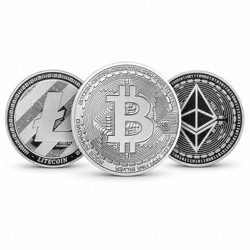 Set silber crypto - 3x,